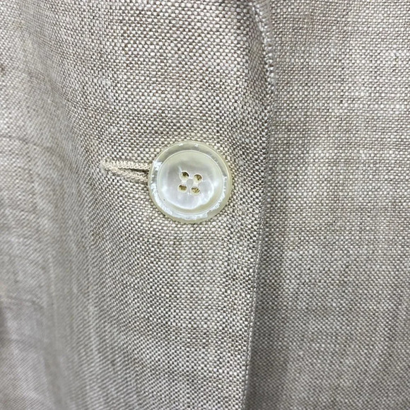 Talbots Petites NWOT Casual Linen Blazer 6 - Picture 5 of 9